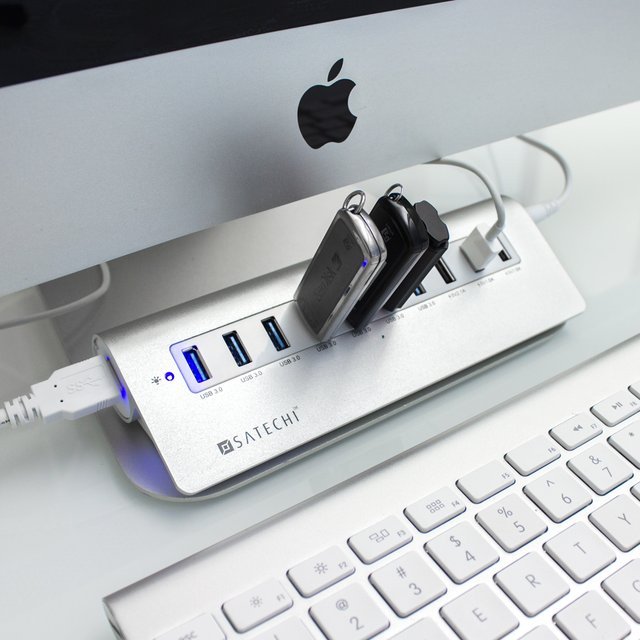 Satechi 10 Port USB 3.0 Premium Aluminum Hub