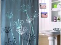 IntriDesign Thistle Fabric Shower Curtain