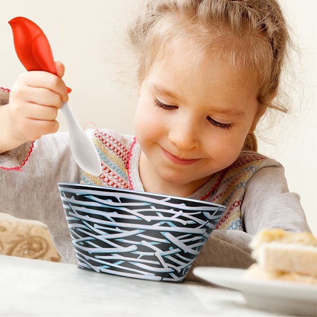 Bird Feed Bowl and Spoon