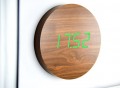 Walnut Wall Click Clock