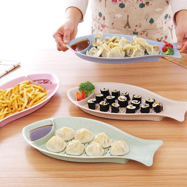 Dumpling Platter with Draining Plate