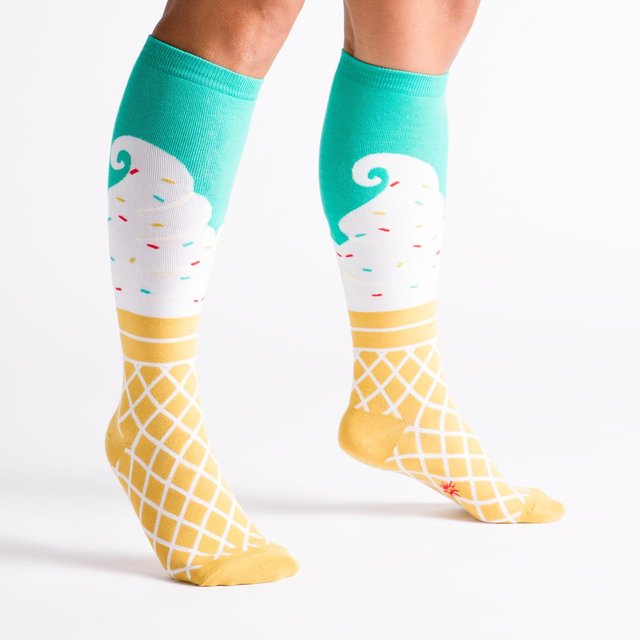 Ice Cream Dream Knee High Socks by Sock it To Me