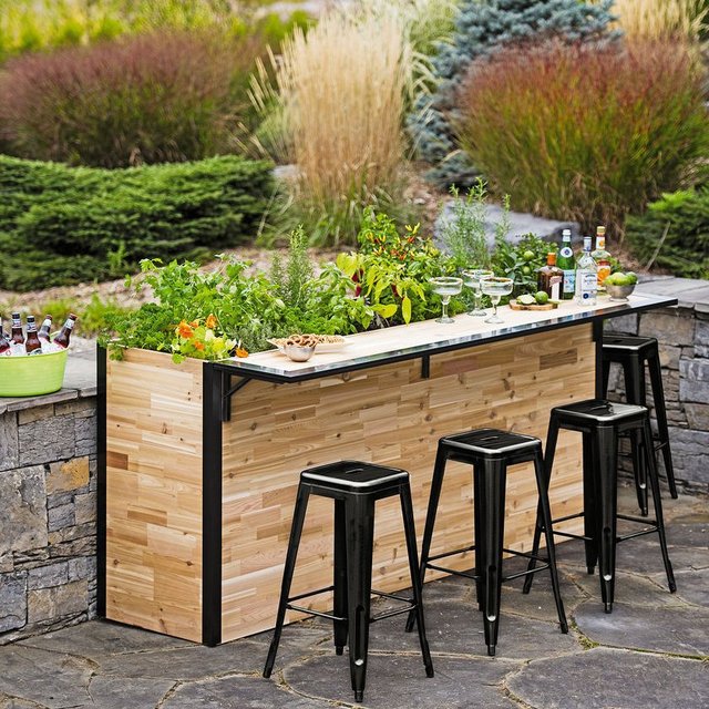 Outdoor Planter Bar