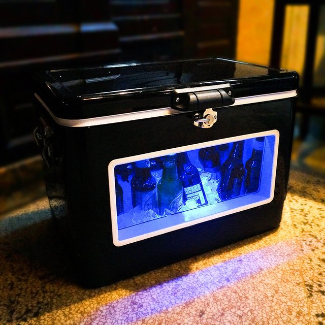 LED Party Cooler with Window