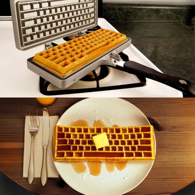 The Keyboard Waffle Iron