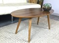 Mid Century Walnut Surfboard Coffee Table