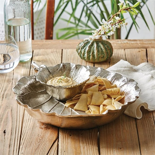 Grape Leaf Chip/Dip Set by Tozai