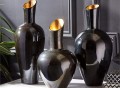 Noir Gold Decorative Vases Set by Tozai