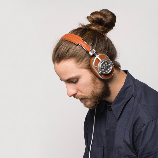 MH40 Brown Leather Over-Ear Headphones by Master & Dynamic