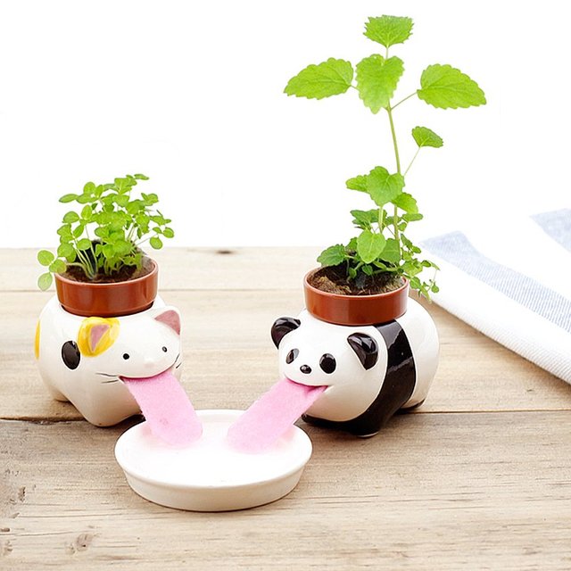 Animal Self Watering Pots