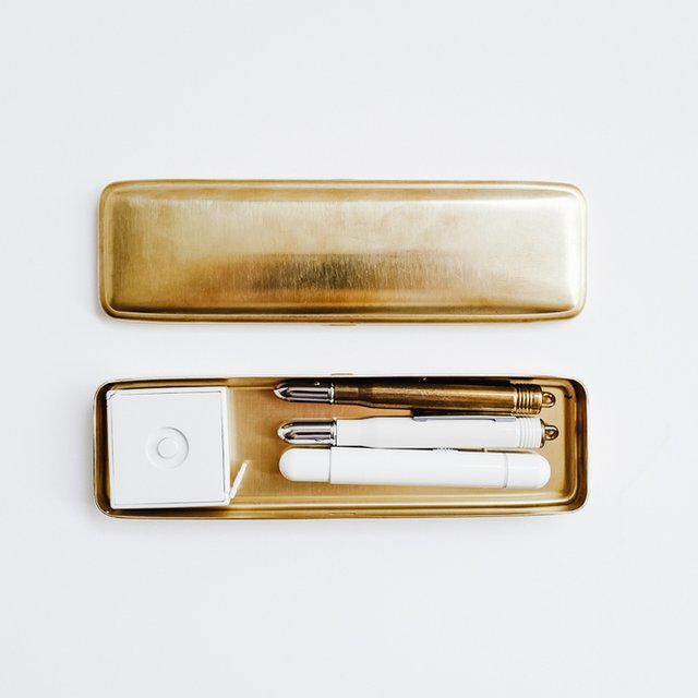 Pencase Solid Brass by Midori