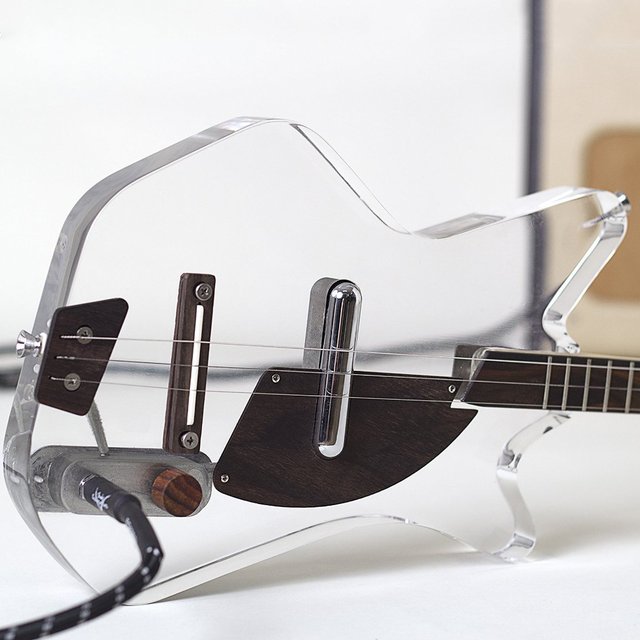 Lucite 3-String Electric Guitar by Loog