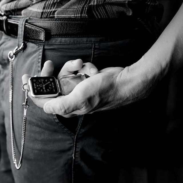 Hammered Pocket Watch for Apple Watch