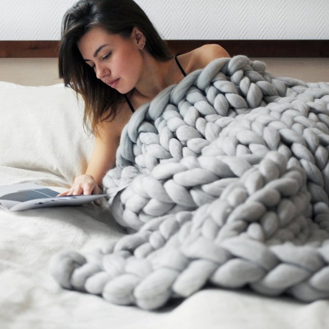 Super Chunky Merino Blanket by ohhio