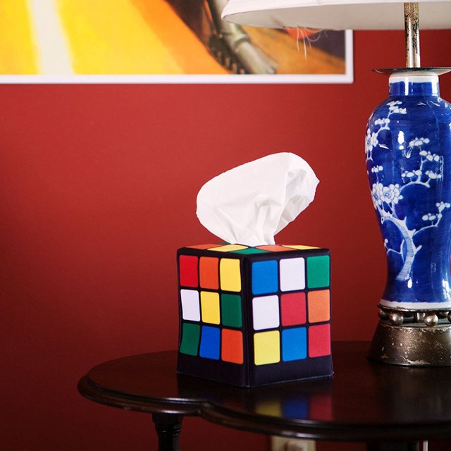 Rubik’s Cube Tissue Box Cover