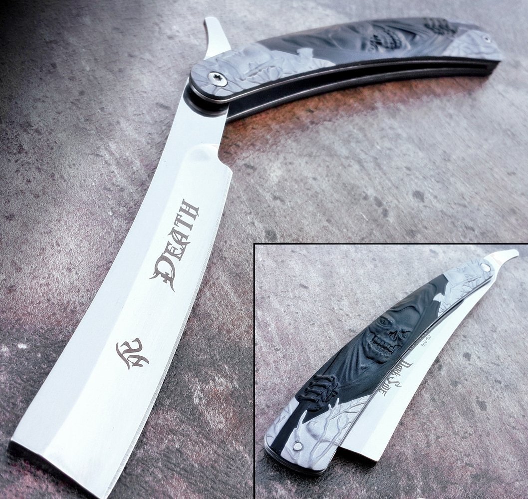 Straight Razor Pocket Knife 10″