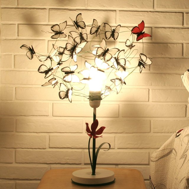 Butterfly Flower Table Lamp