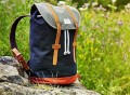 Blue Grey Canvas Stig Backpack by Sandqvis