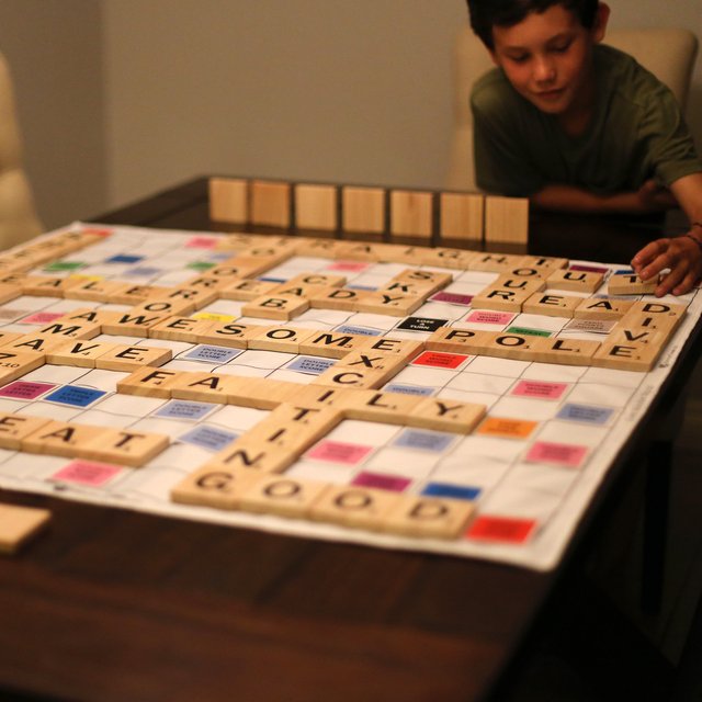 Giant Wooden Words Game