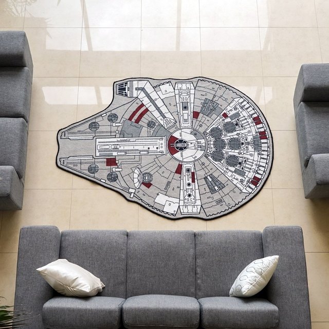 Millennium Falcon Printed Rug