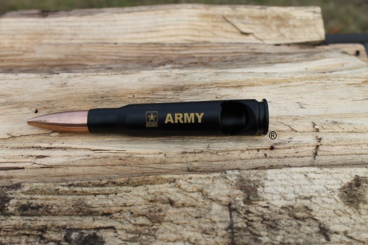 Personalizable-US Army-50 Caliber® Military Bullet Bottle Opener