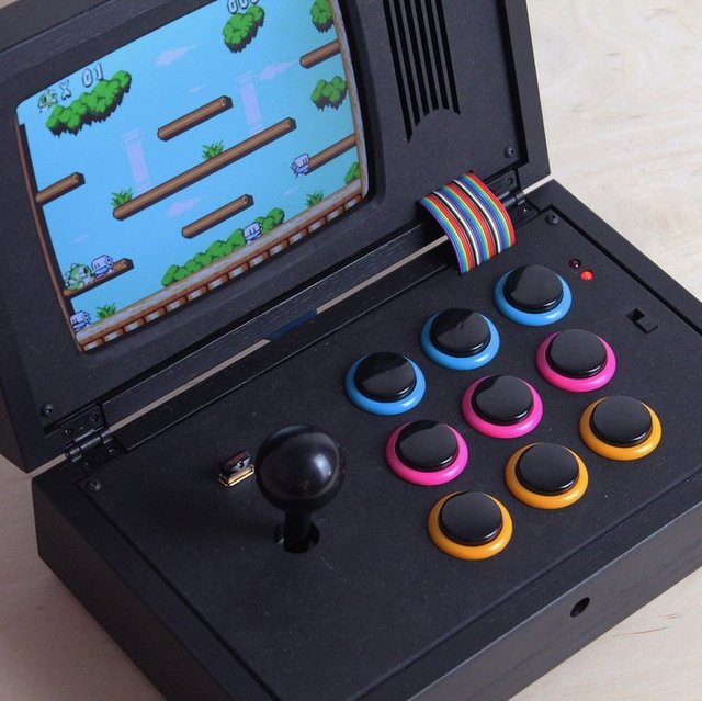 R-Kaid-R Black Rainbow Portable Game Console