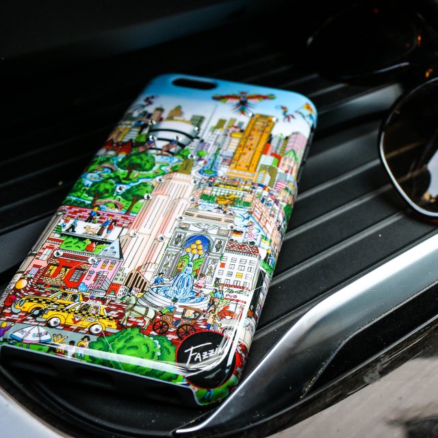 Flying Over New York Fazzino Phone Case