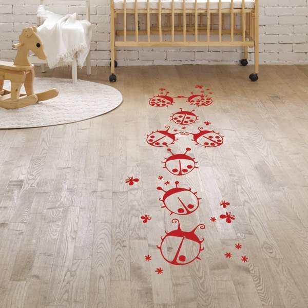 Ladybug Hopscotch Decal