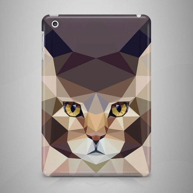 Geometric Cat iPad Case