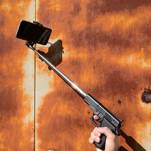 Pistol Gun Telescopic Selfie Stick