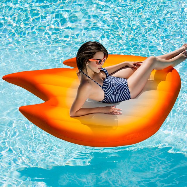 Giant Fire Emoji Pool Float