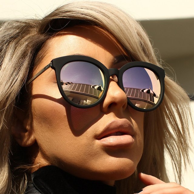 Jetlag Black/Rose Sunglasses by Quay x Chrisspy