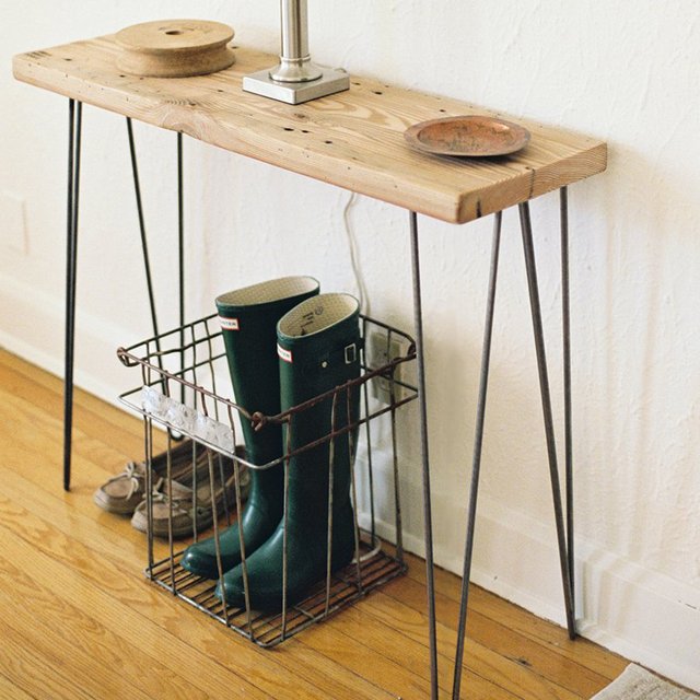 Reclaimed Wood Urban Loft Console Table/Small Desk