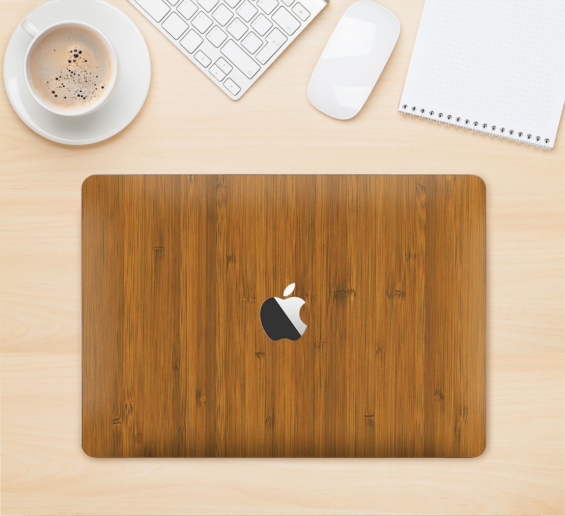 Natural Bamboo Wrap for Macbooks by Slickwraps