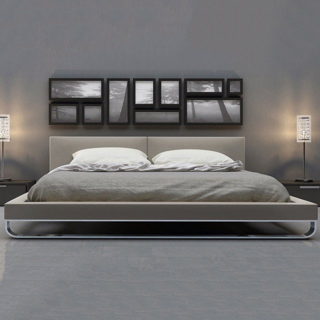 Stansbury Gray Platform Bed