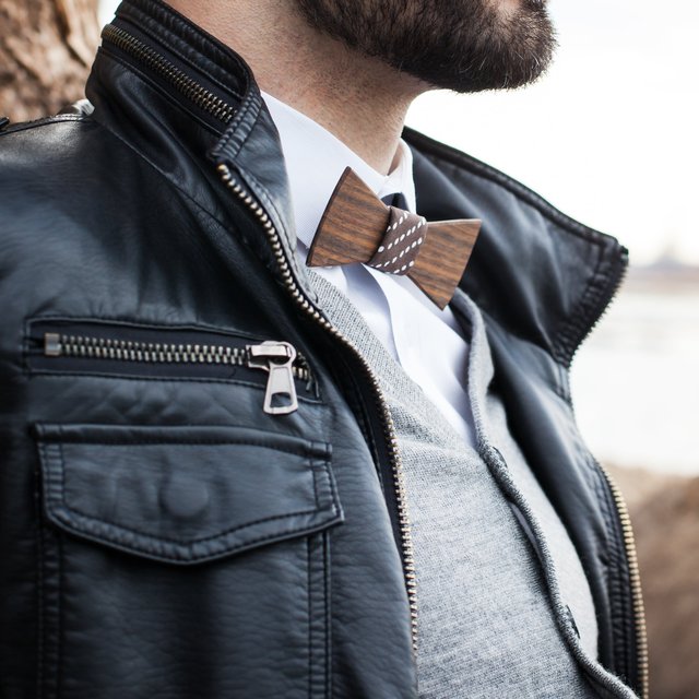 Theo Wooden Bow Tie by Two Guys Bow Tie Co