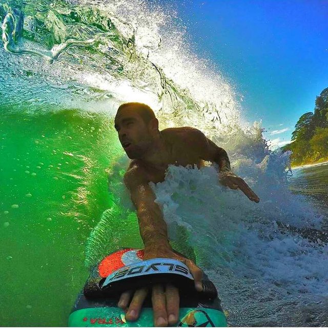 Hipster Wedge Bodysurfing Handboard with GoPro Attachment