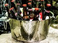 Anchored Double Walled Hammered Steel Beverage Tub by BREKX