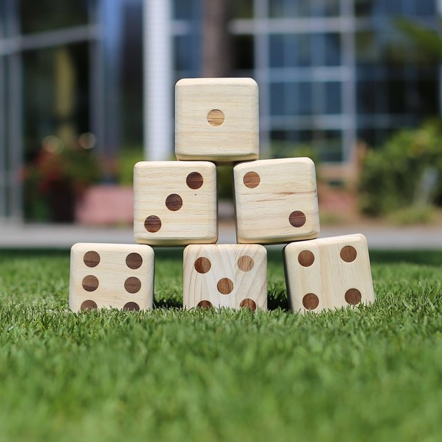 Natural Wood Giant Dice