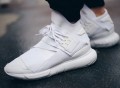 Y-3 White Neoprene Qasa High-Top Sneakers