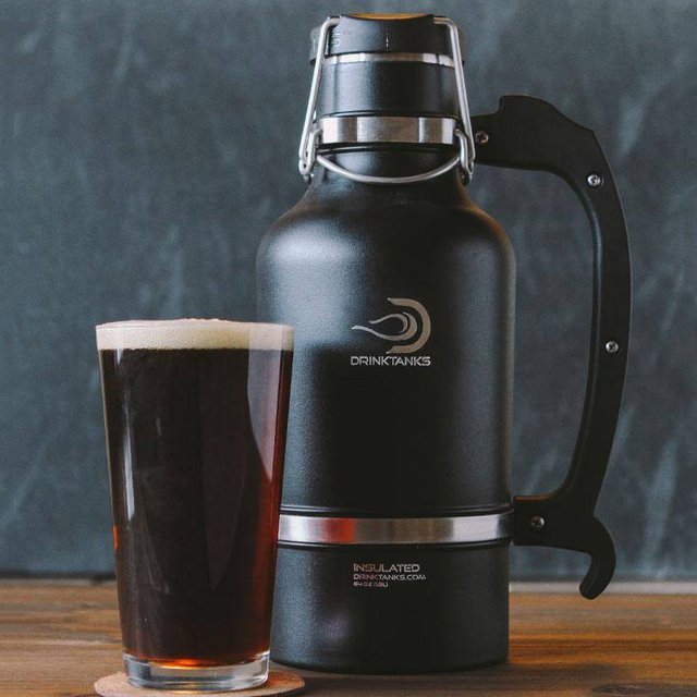 Double Walled Gunmetal Drink Tank Growler