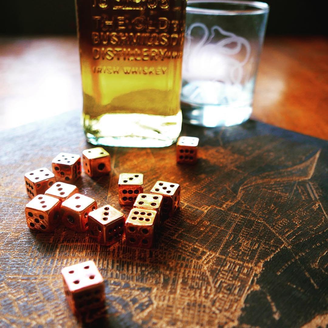 Copper Dice Set