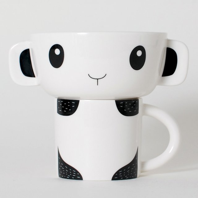 Panda Stacking Bowl & Cup