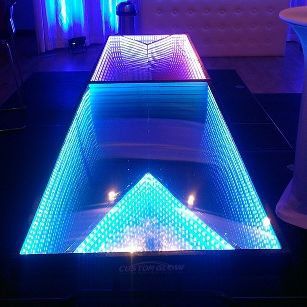Infinity Glow L.E.D Beer Pong Table