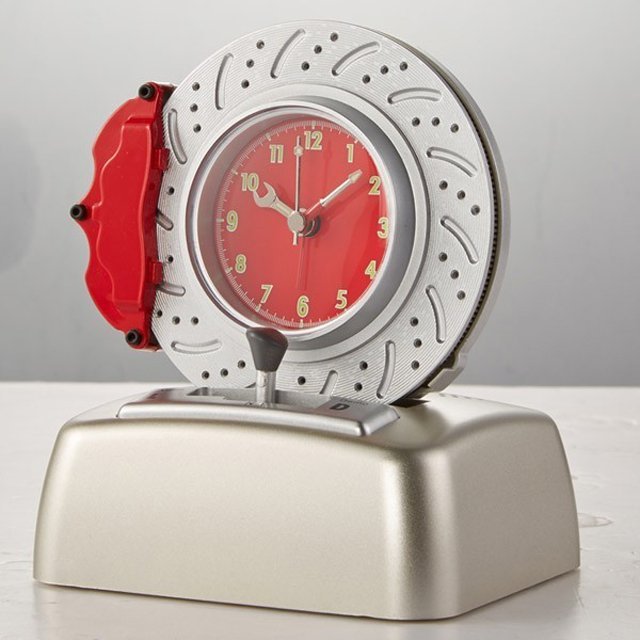 Rotating Brake Disc Alarm Clock