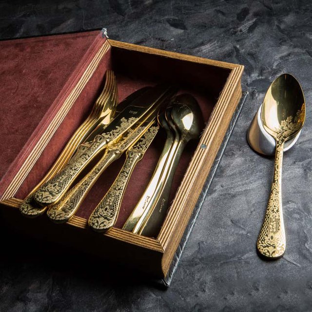 Mepra Cassablanca Oro Cutlery