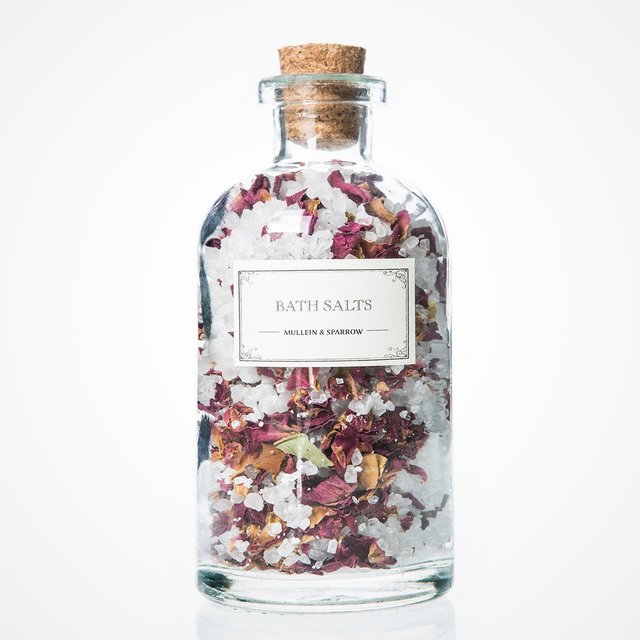 Mini Rose Bath Salts by Mullein & Sparrow