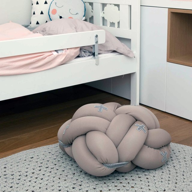 Kids Beige Knot Cushion