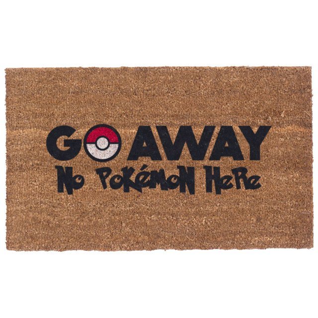 Colored Pokemon Go Away Doormat