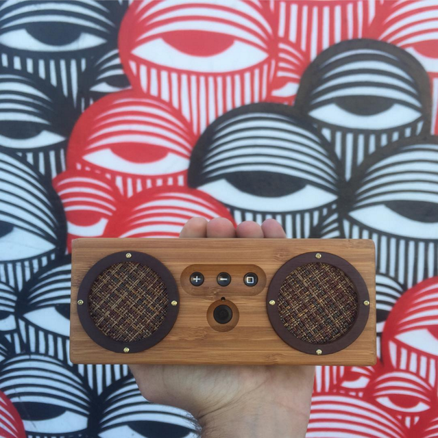 West Neck Bongo Bamboo Wood Speaker